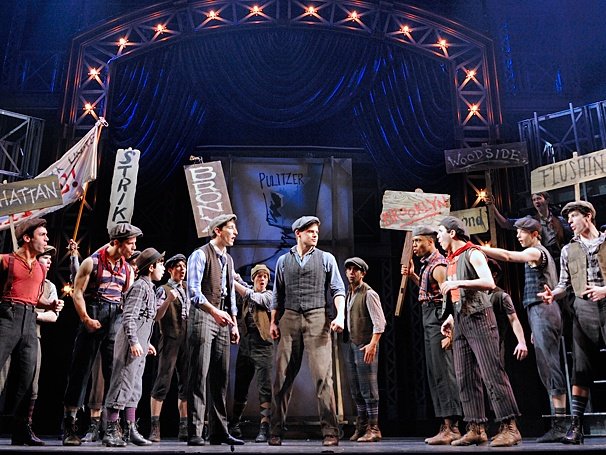 Photo from the movie Newsies: The Broadway Musical