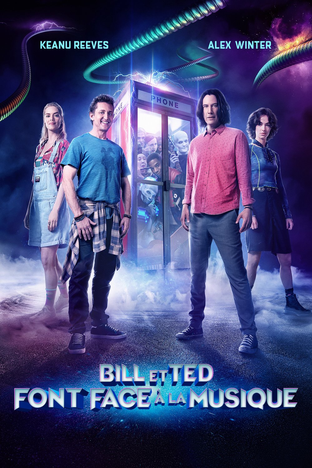 L'affiche du film Bill et Ted font face à la musique