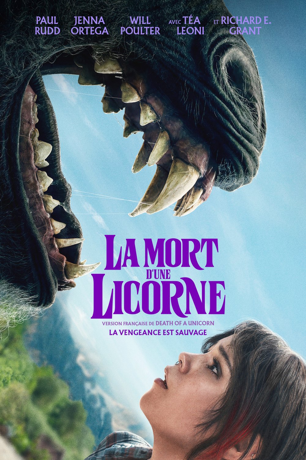 L'affiche du film La mort d'une licorne [2025]