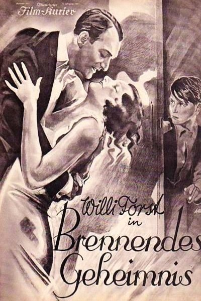 German poster of the movie Brennendes Geheimnis