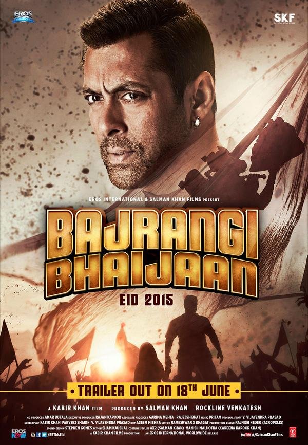 L'affiche originale du film Bajrangi Bhaijaan en Hindi