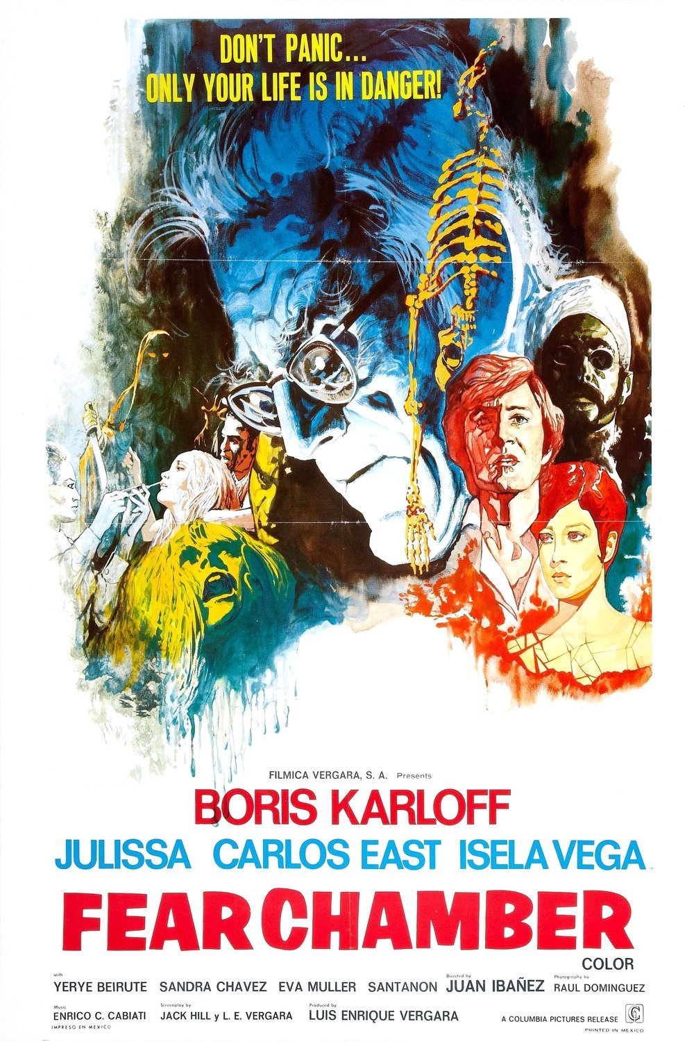 Spanish poster of the movie Fear Chamber