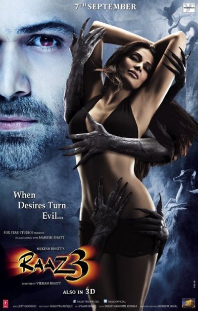 Hindi poster of the movie Raaz 3: The Third Dimension