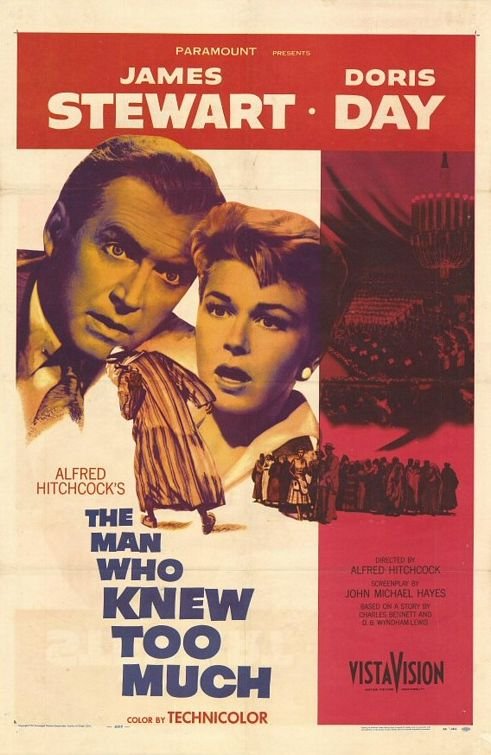 L'affiche du film The Man Who Knew Too Much [1956]