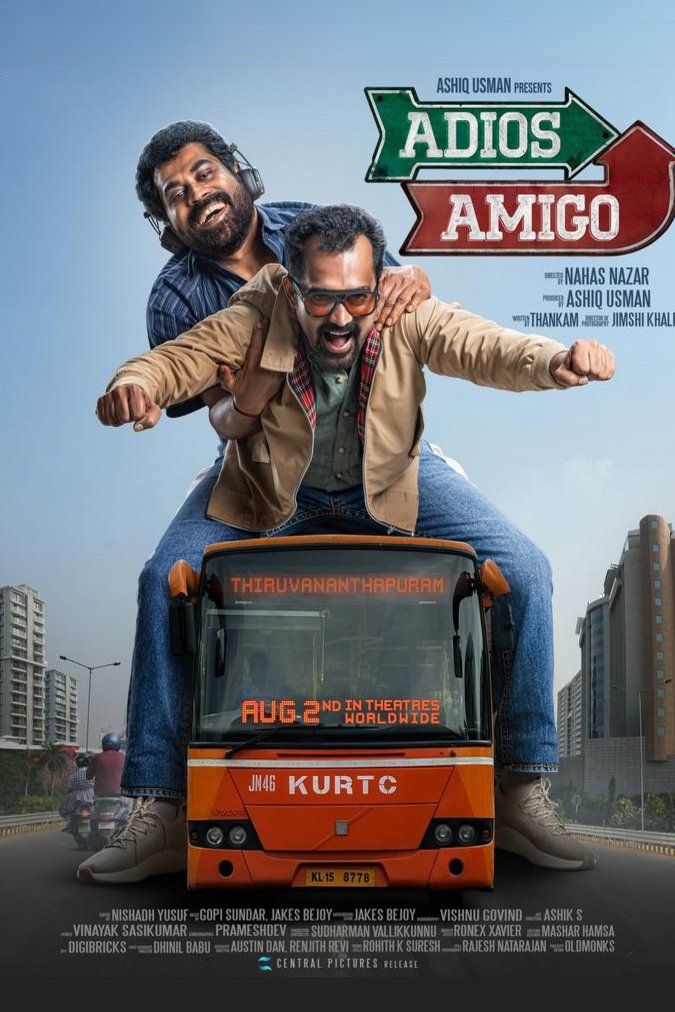 Malayalam poster of the movie Adios Amigo