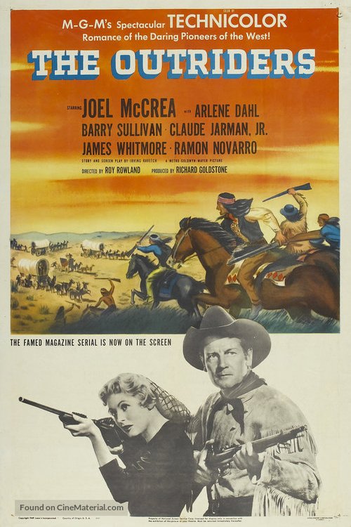 L'affiche du film The Outriders [1950]