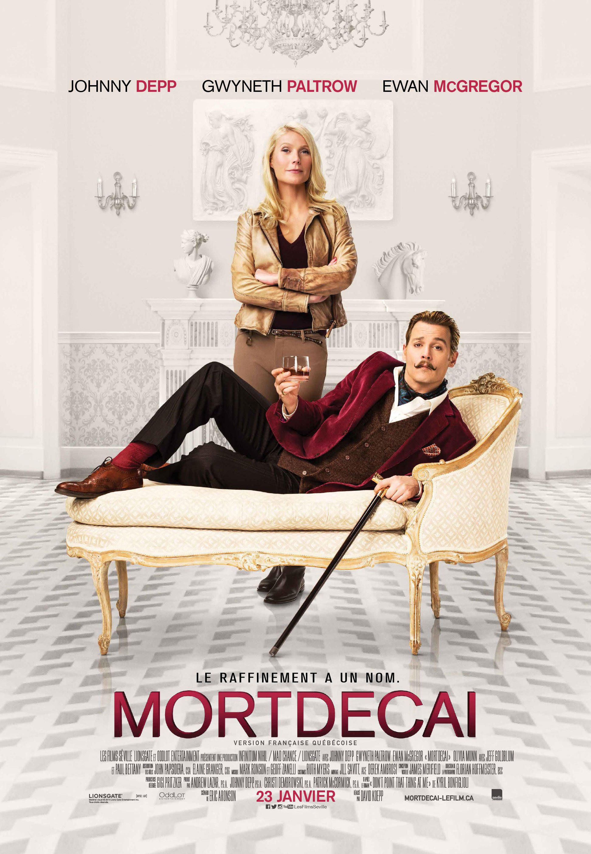 L'affiche du film Mortdecai