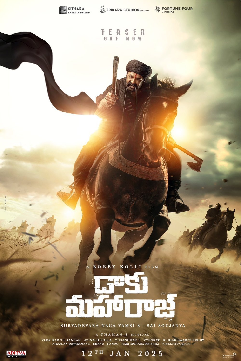 Telugu poster of the movie Daaku Maharaaj