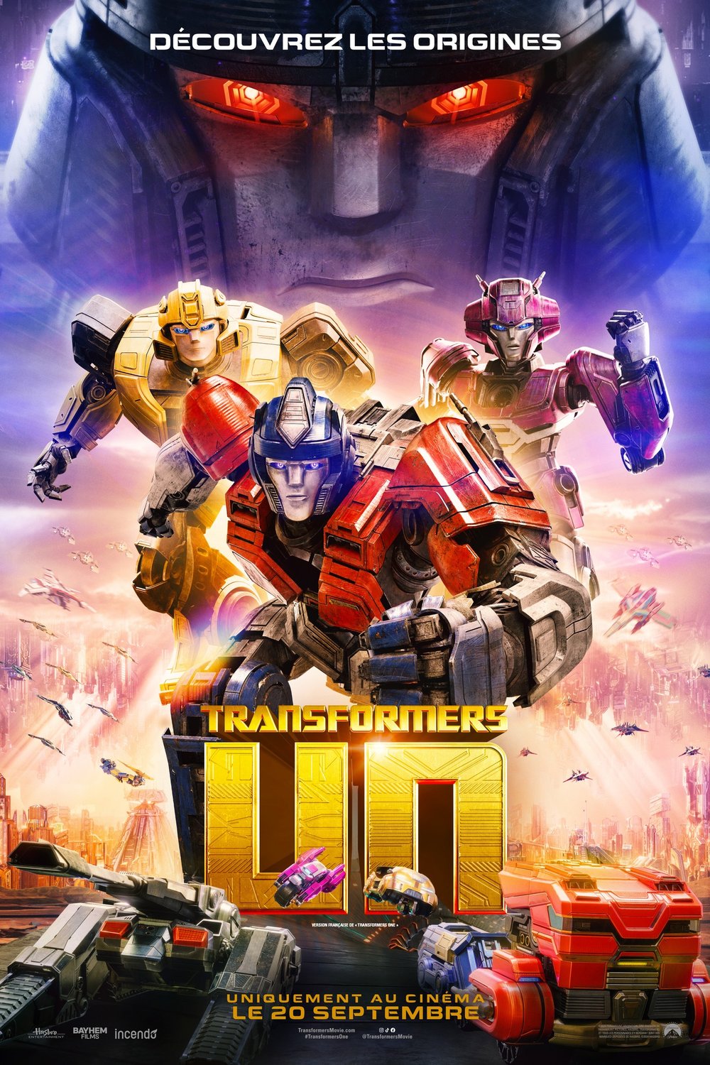 L'affiche du film Transformers Un