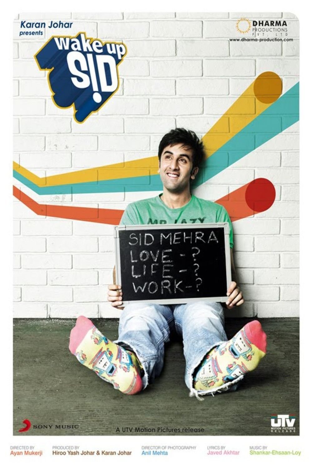 L'affiche originale du film Wake Up Sid en Hindi