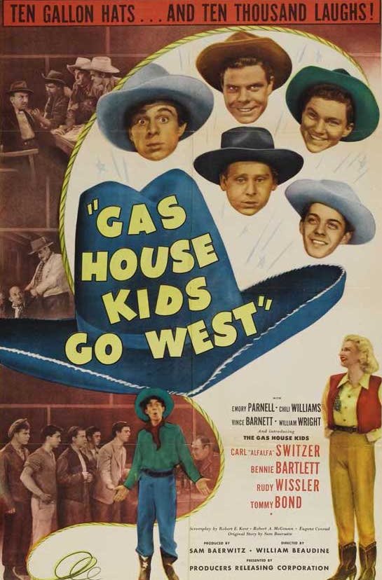 Poster of the movie Gas House Kids Go West [1947]