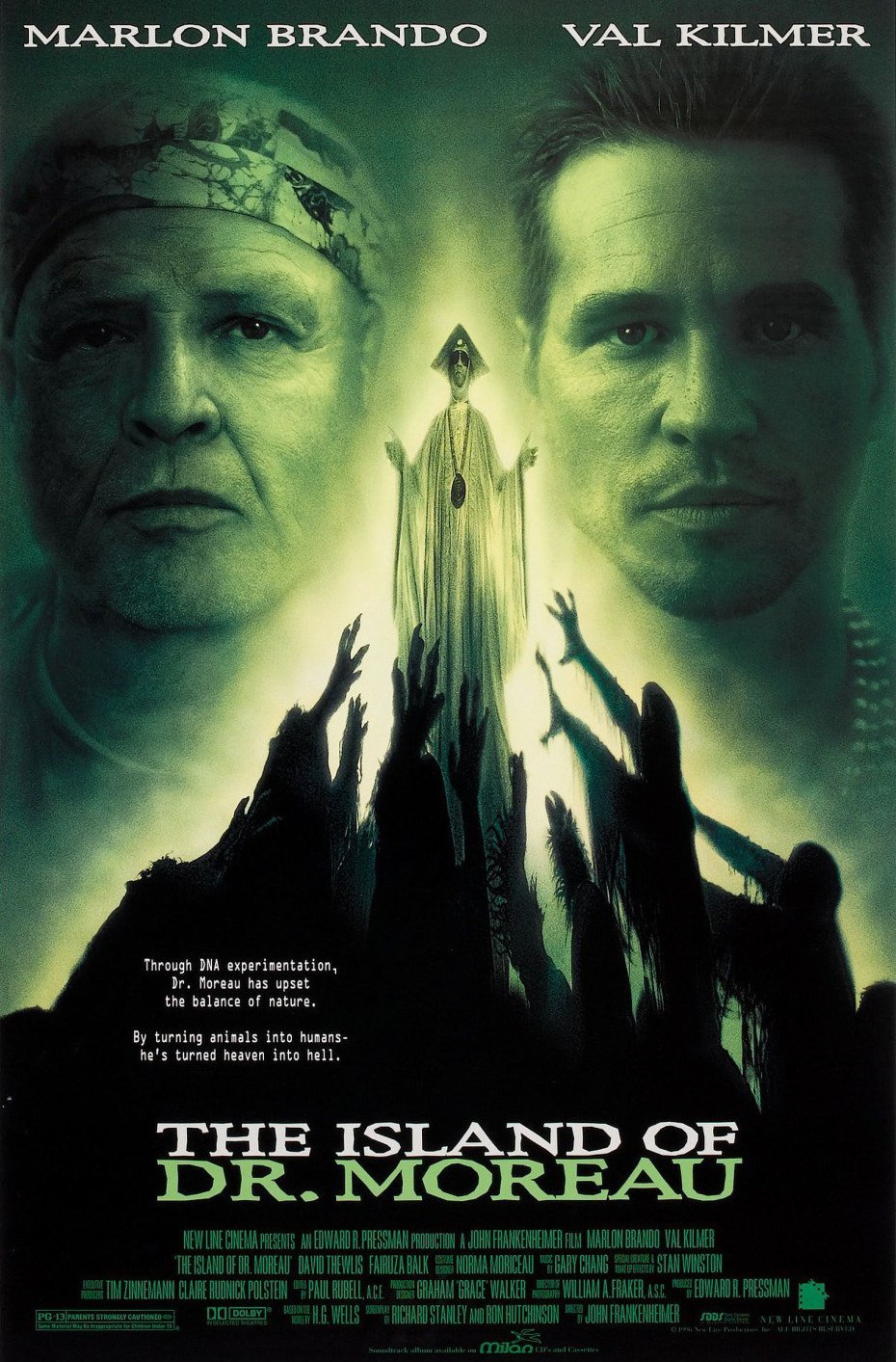 L'affiche du film L'île du docteur Moreau [1996]
