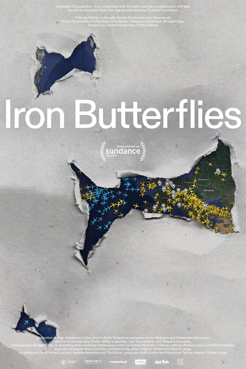 Ukrainian poster of the movie Iron Butterflies