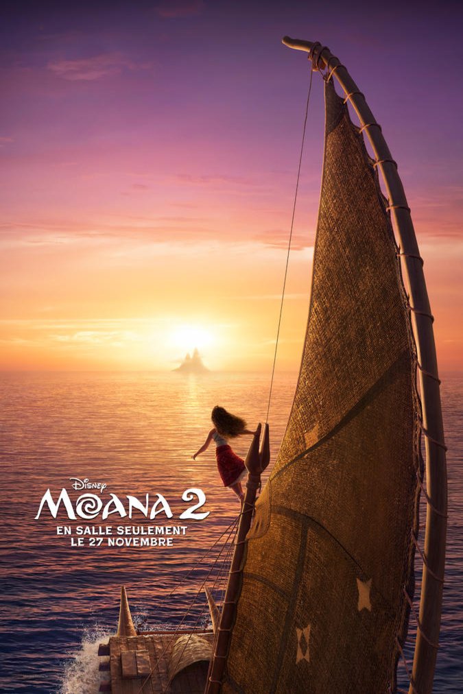 L'affiche du film Moana 2 v.f. [2024]