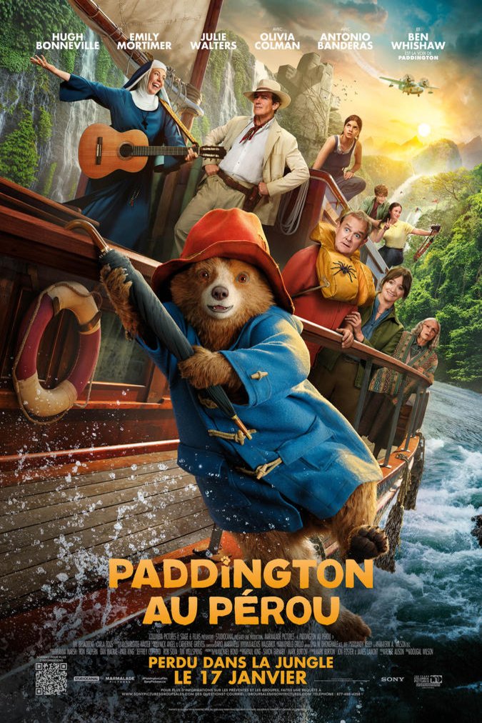 L'affiche du film Paddington au Pérou