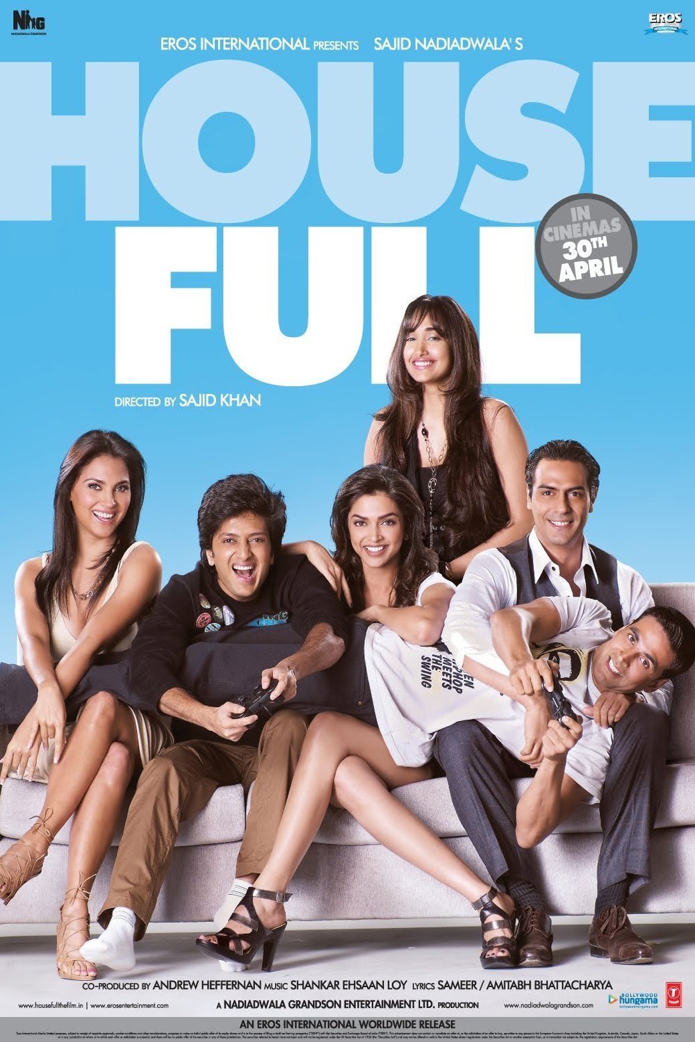 L'affiche originale du film Housefull en Hindi