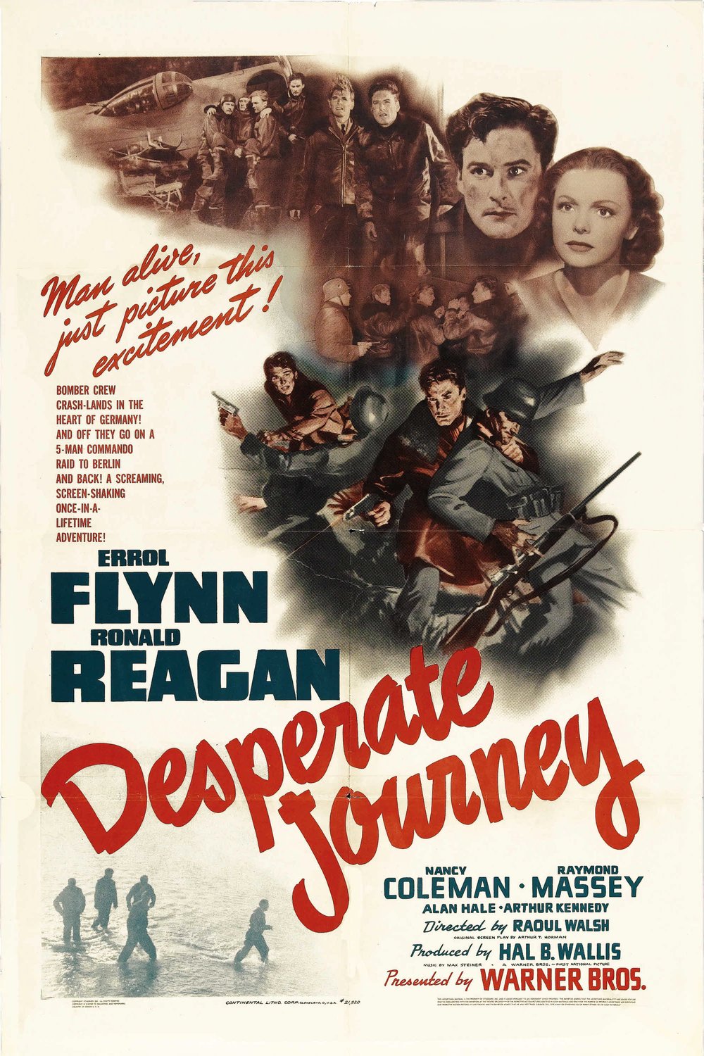 L'affiche du film Desperate Journey [1942]