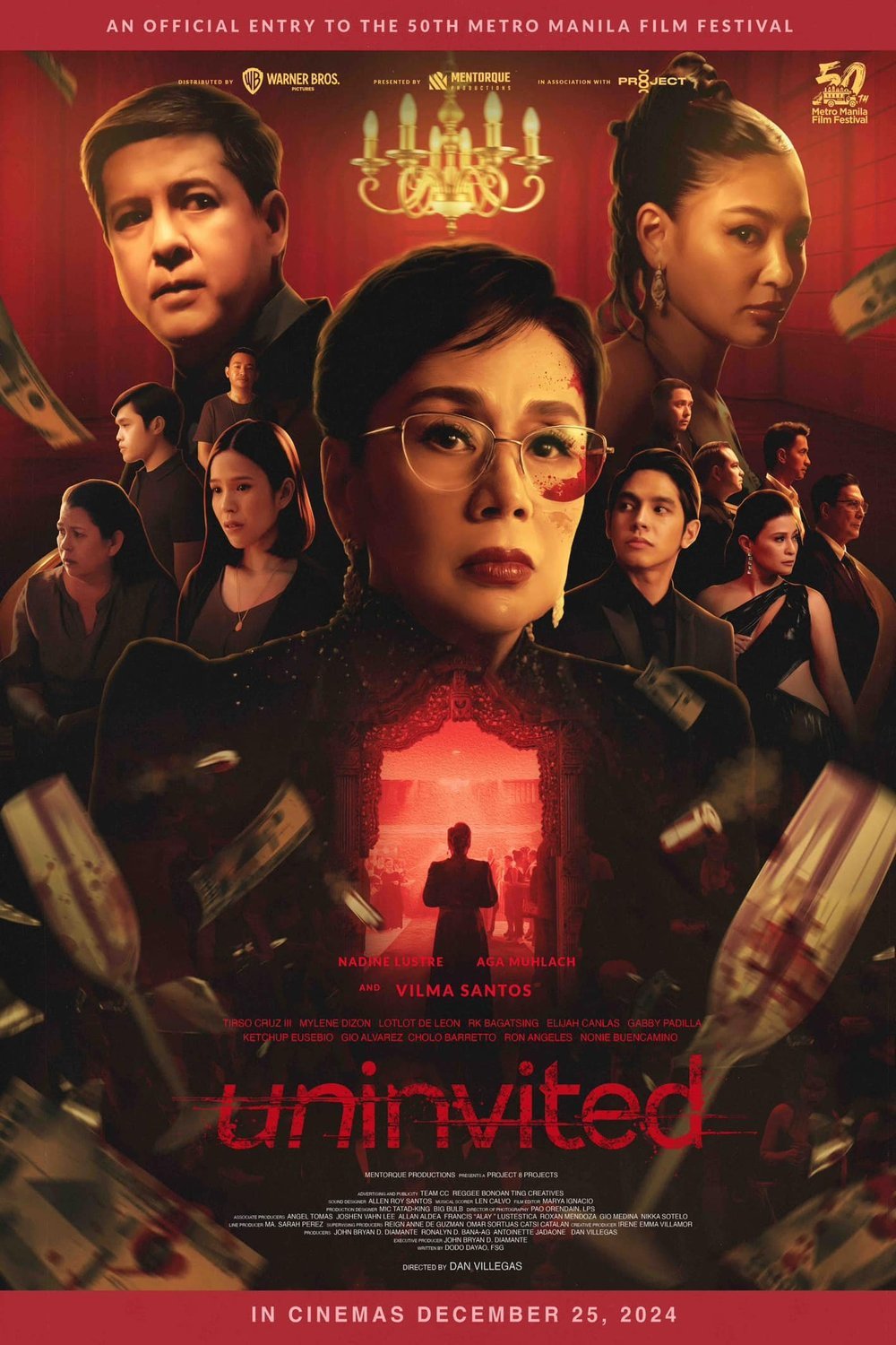 Tagalog poster of the movie Uninvited