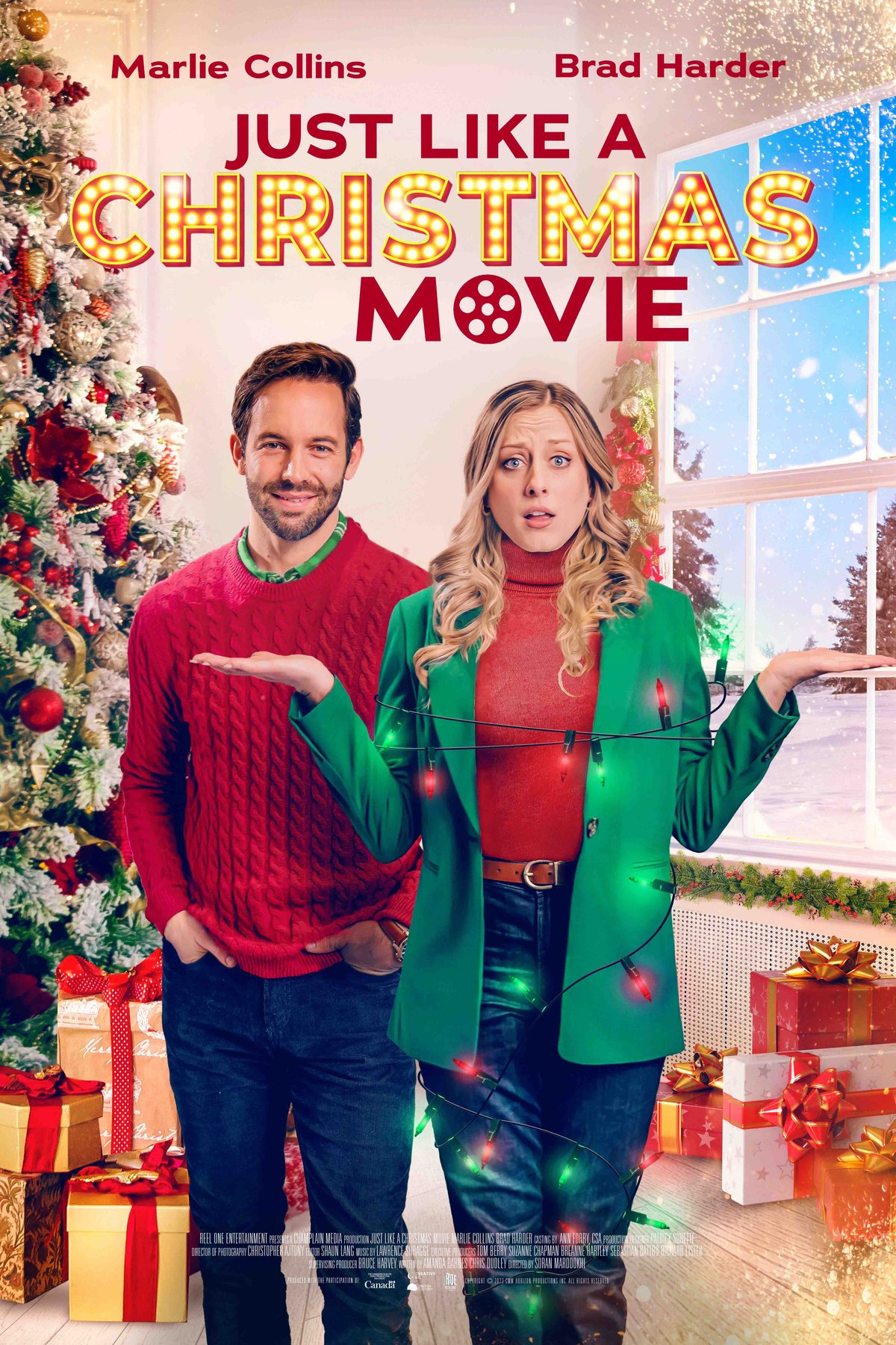 L'affiche du film Just Like a Christmas Movie [2023]