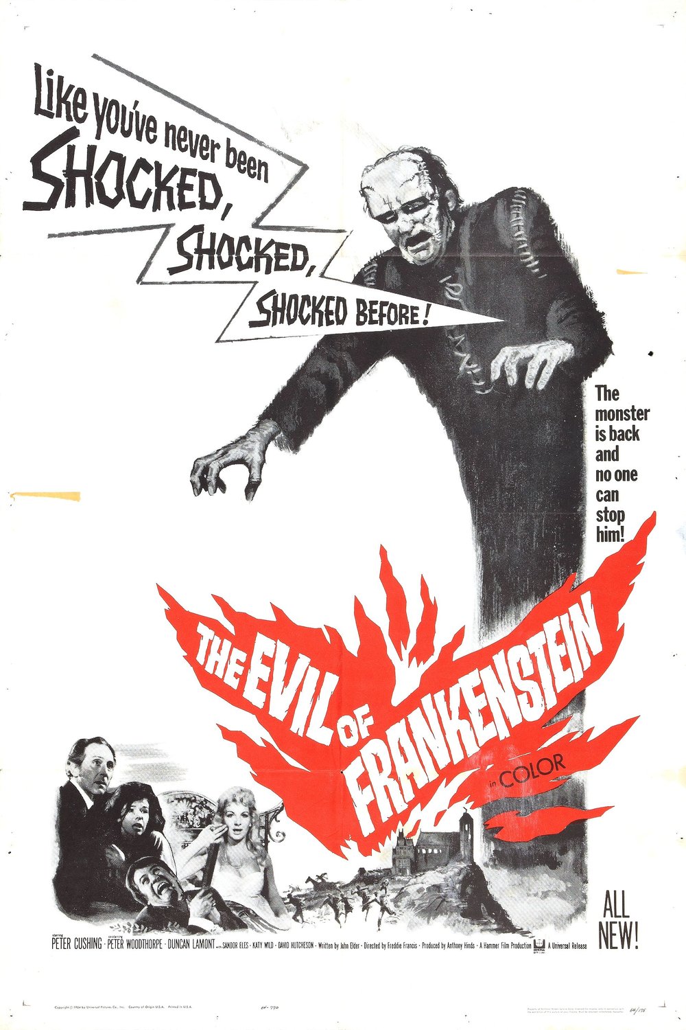 Poster of the movie The Evil of Frankenstein [1964]