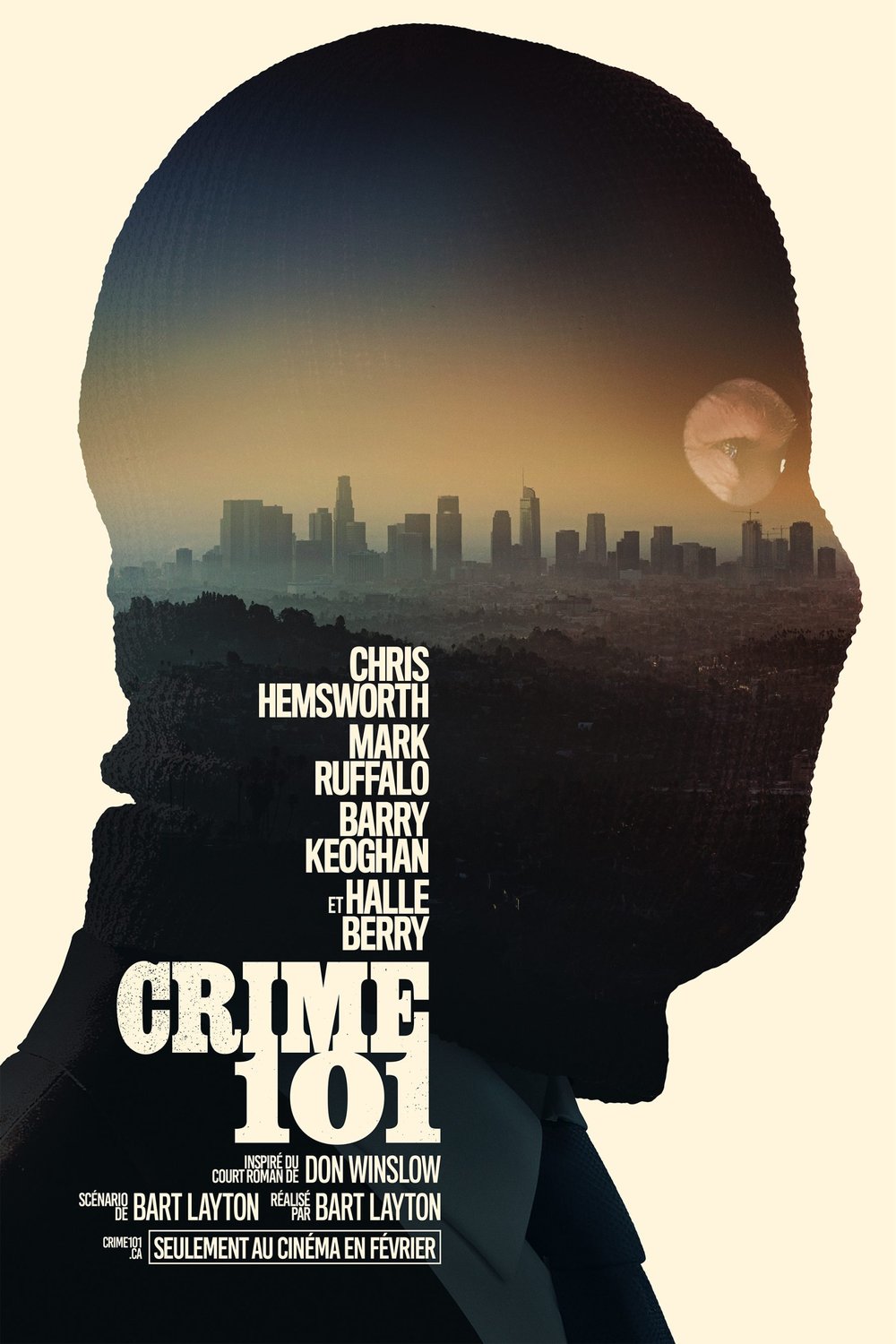 L'affiche du film Crime 101 v.f.