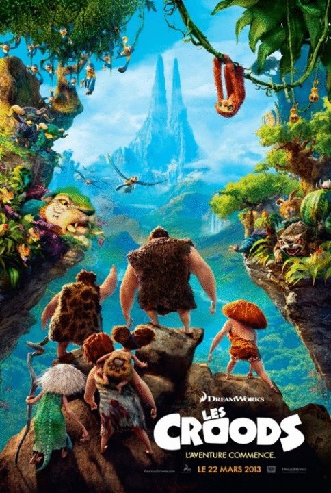 L'affiche du film Les Croods v.f.