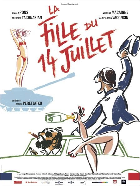 L'affiche du film La Fille du 14 juillet