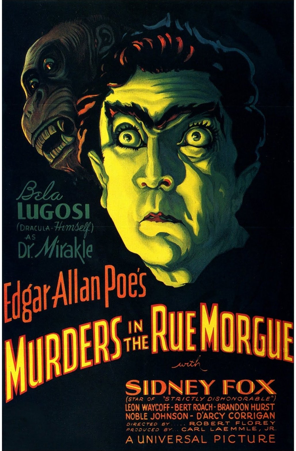 L'affiche du film Murders in the Rue Morgue