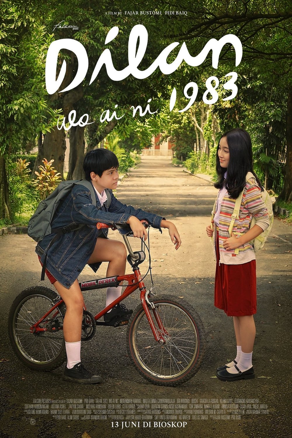 Indonesian poster of the movie Dilan 1983: Wo Ai Ni