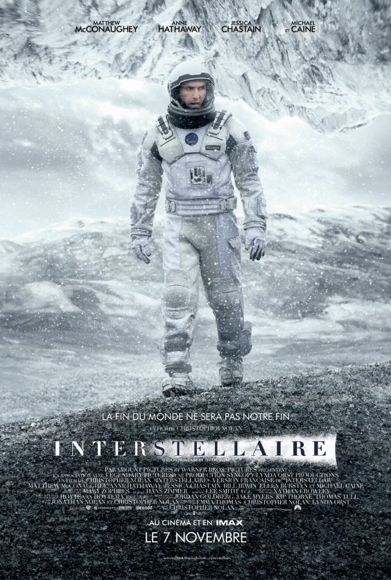 L'affiche du film Interstellaire v.f.