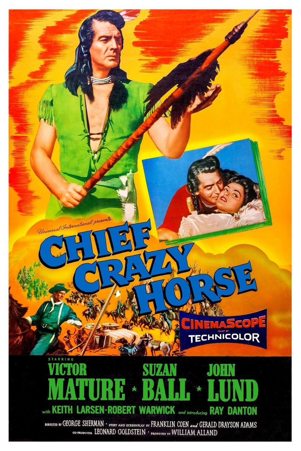 L'affiche du film Chief Crazy Horse [1955]