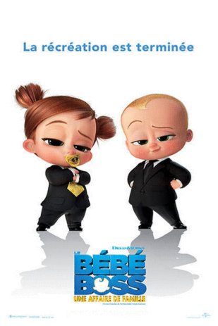 L'affiche du film Le bébé boss: affaire de famille