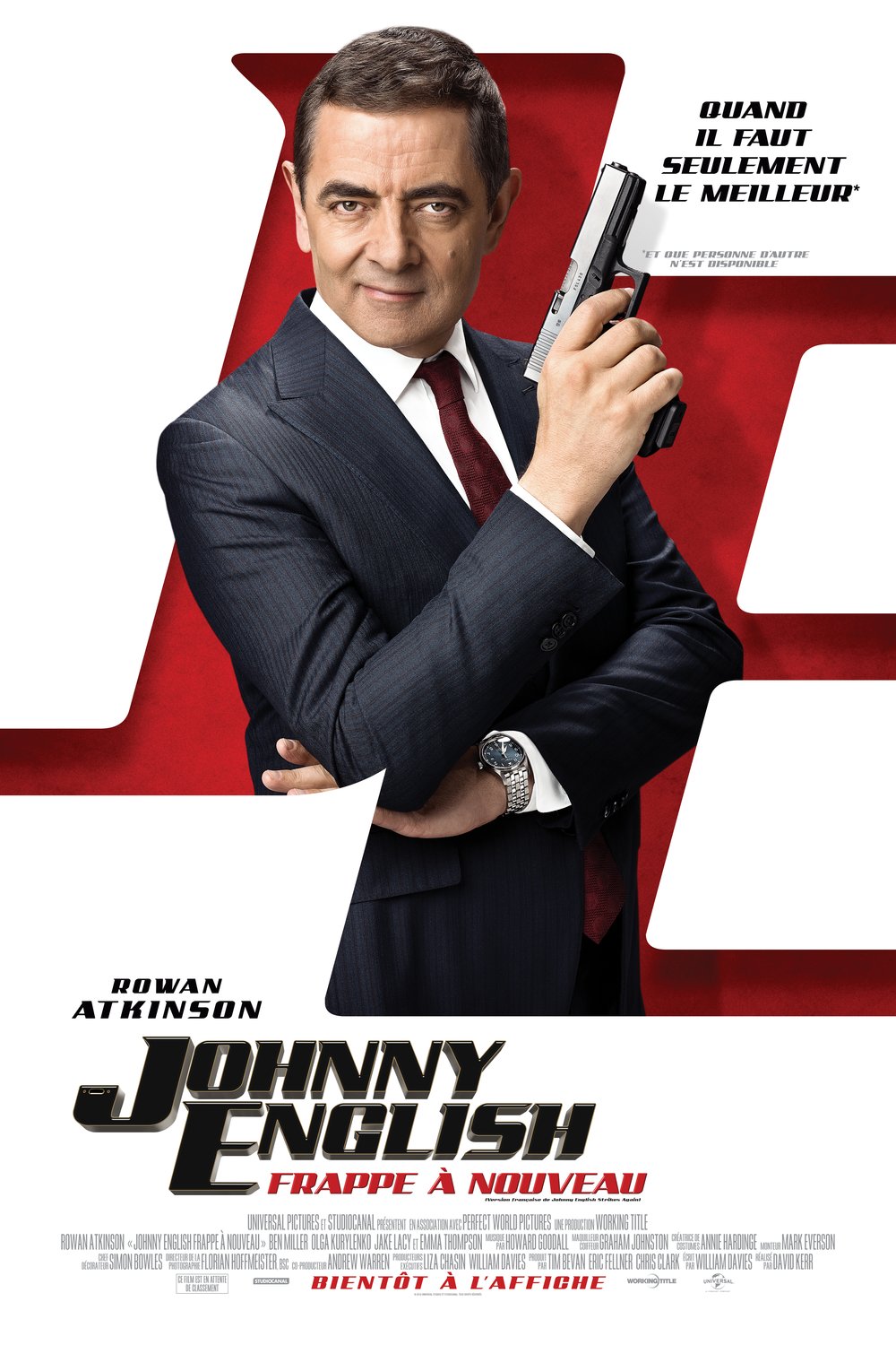 L'affiche du film Johnny English frappe à nouveau