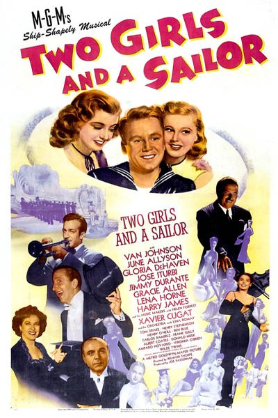 L'affiche du film Two Girls and a Sailor [1944]