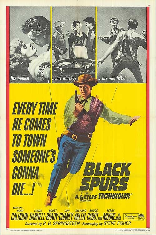 L'affiche du film Black Spurs [1965]