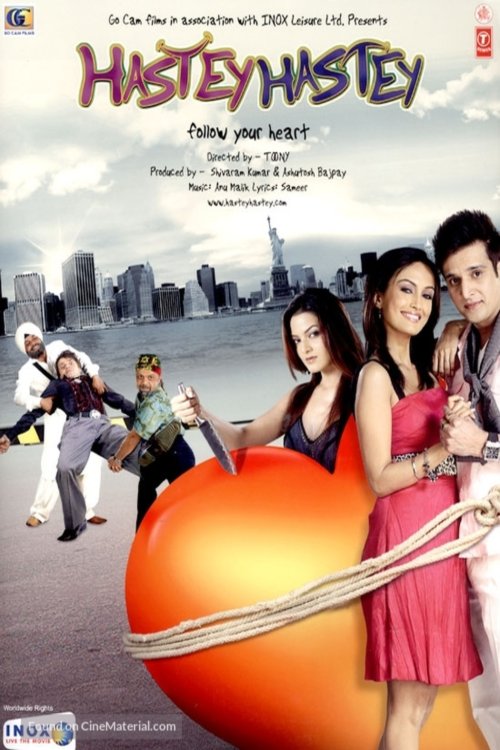 Hindi poster of the movie Hastey Hastey Follow Your Heart