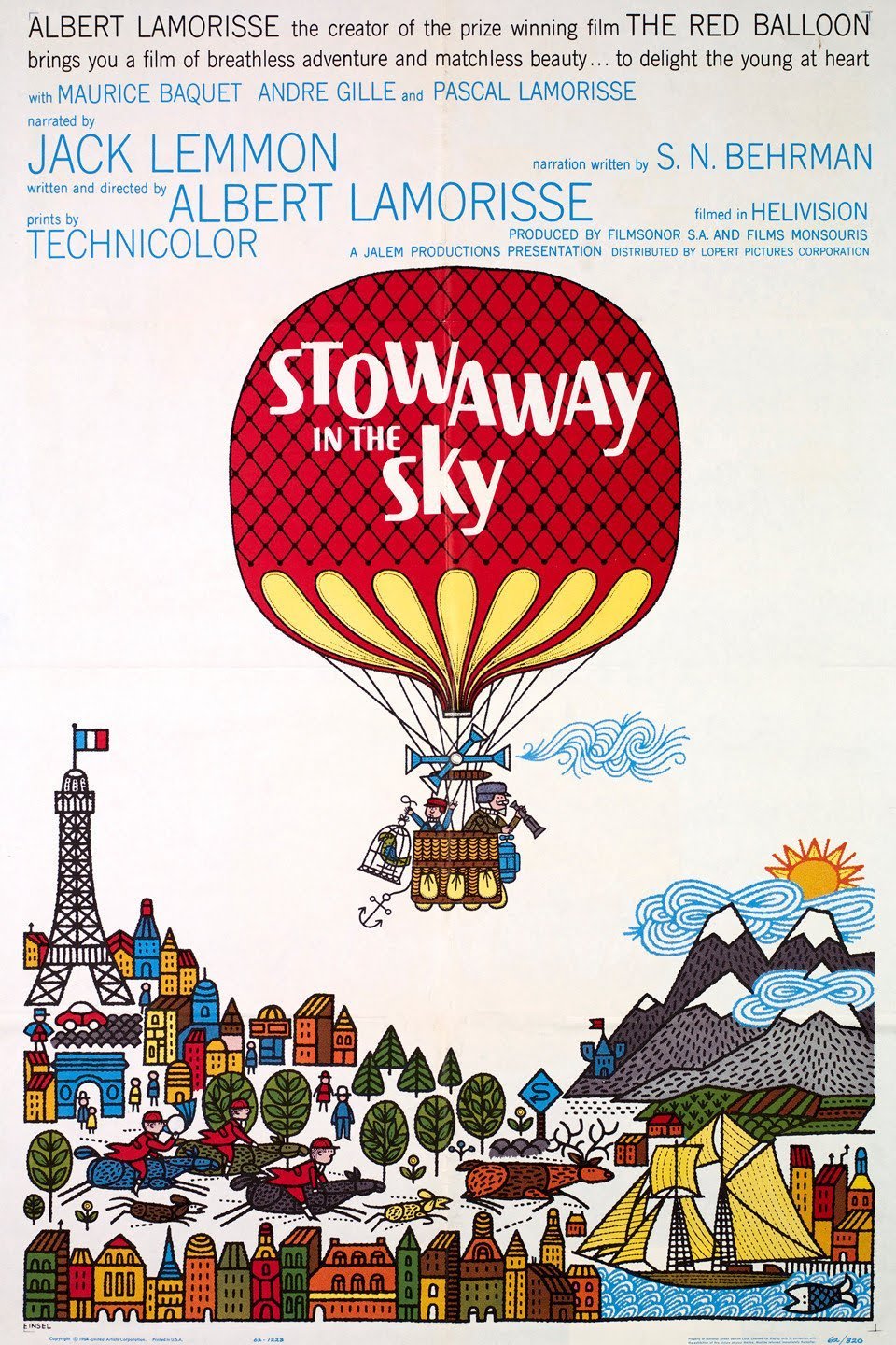 L'affiche du film Le voyage en ballon