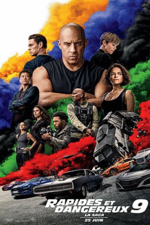 L'affiche du film Fast & Furious 9