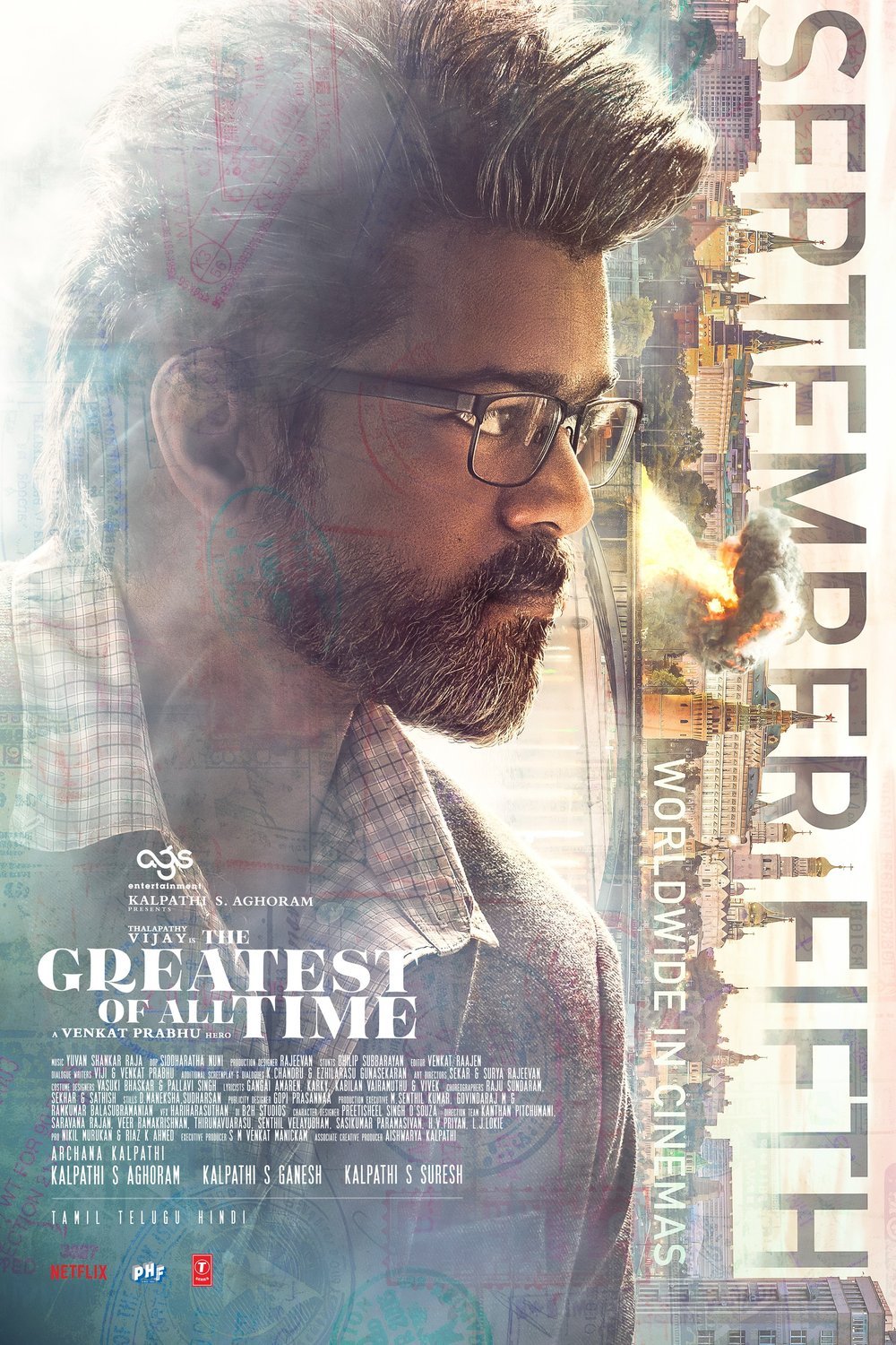 Tamil poster of the movie The GOAT