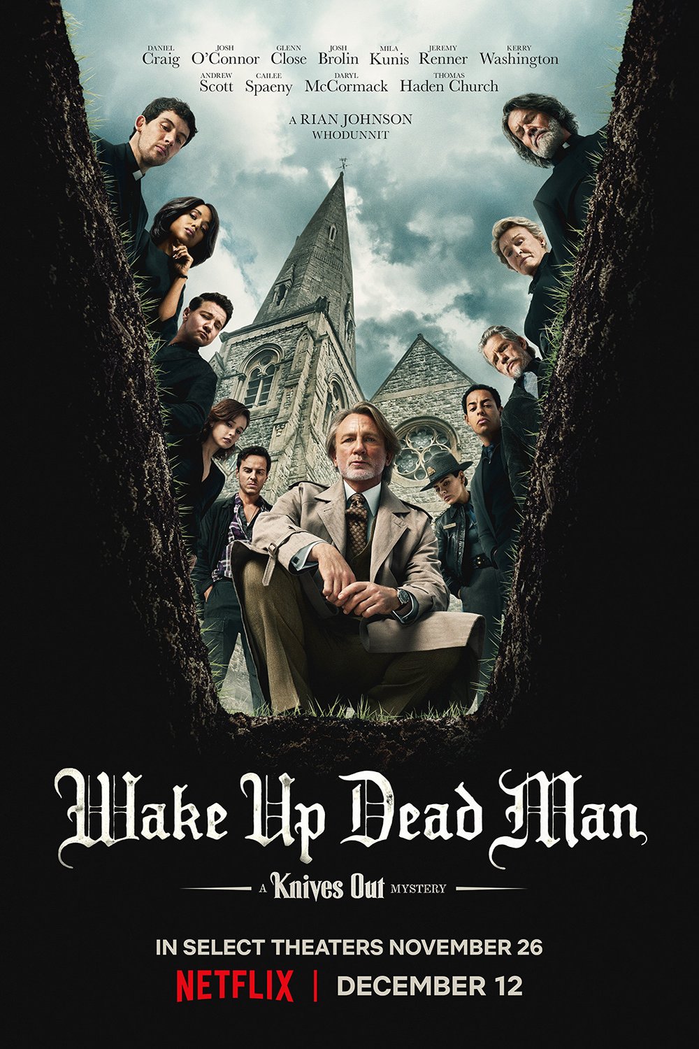 L'affiche du film Wake Up Dead Man: A Knives Out Mystery