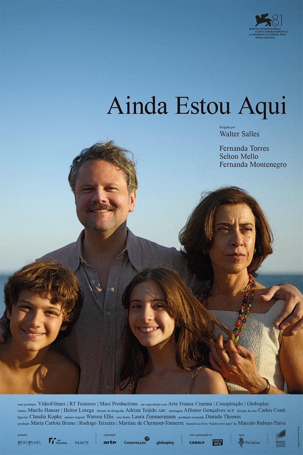 Portuguese poster of the movie Ainda Estou Aqui