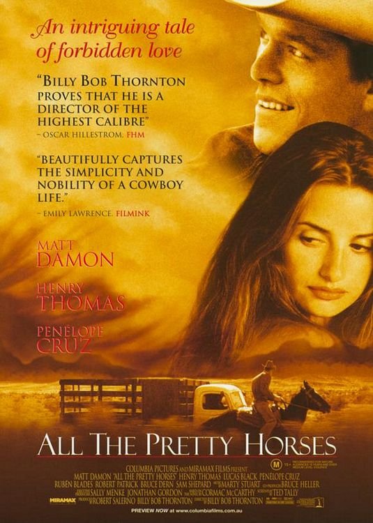 L'affiche du film All The Pretty Horses [2000]