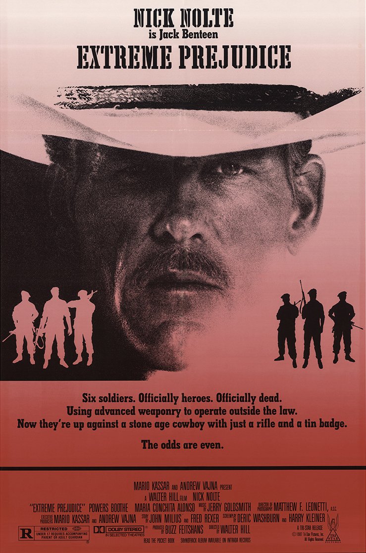L'affiche du film Extreme Prejudice [1987]