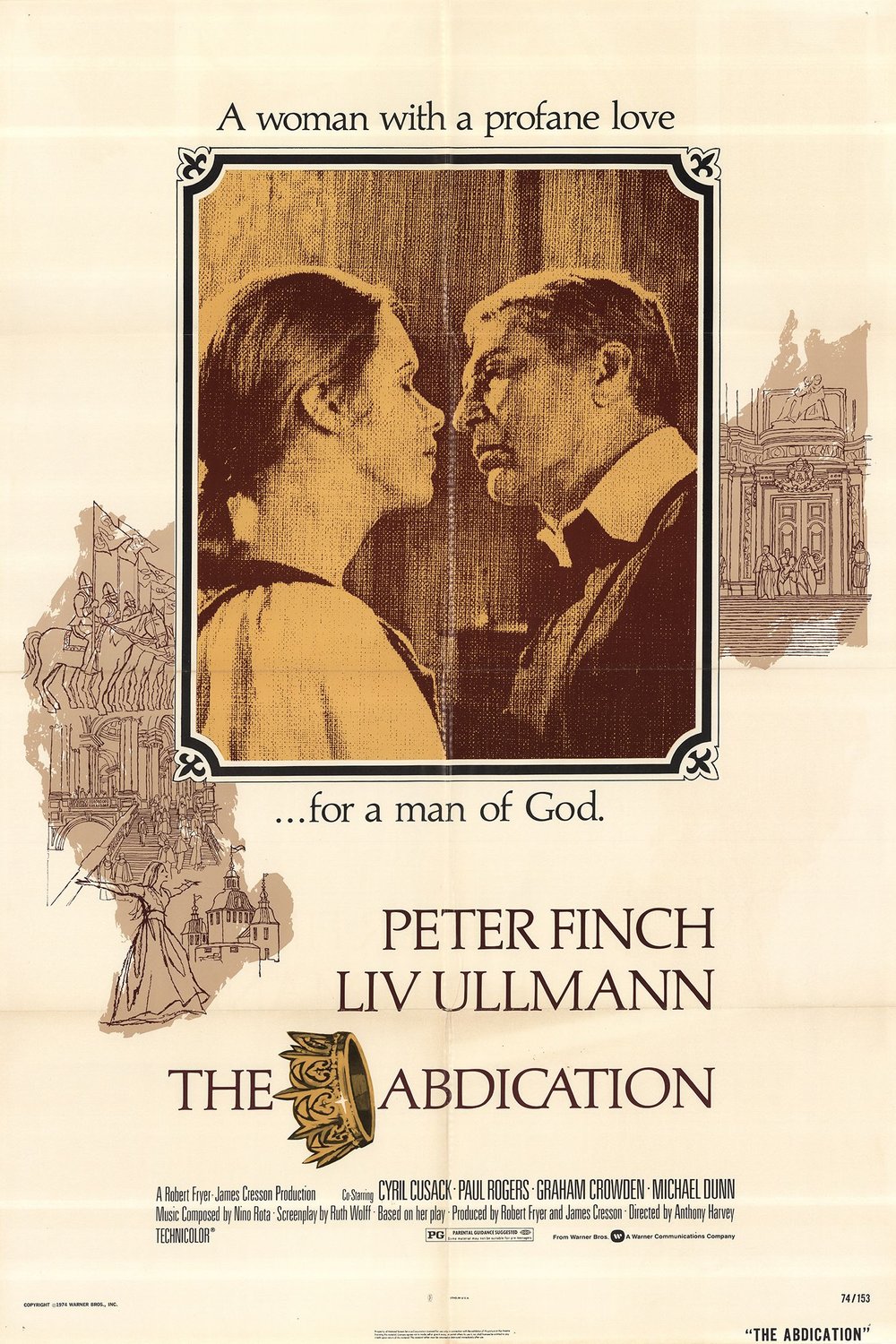 L'affiche du film The Abdication [1974]