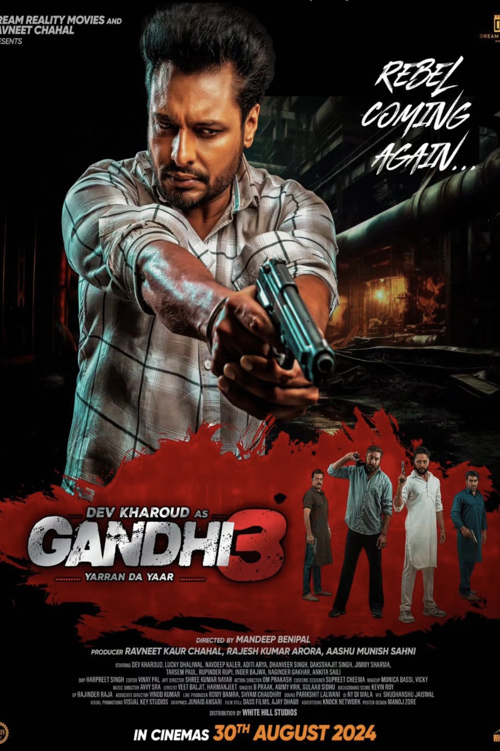 Punjabi poster of the movie Gandhi 3