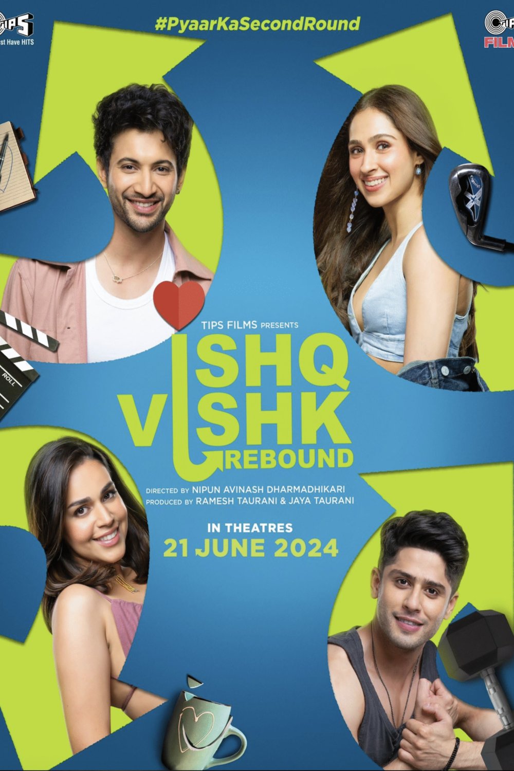 L'affiche du film Ishq Vishk Rebound [2024]
