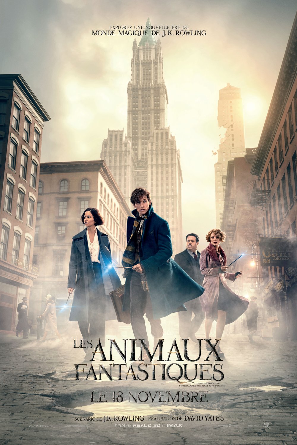 L'affiche du film Les Animaux Fantastiques