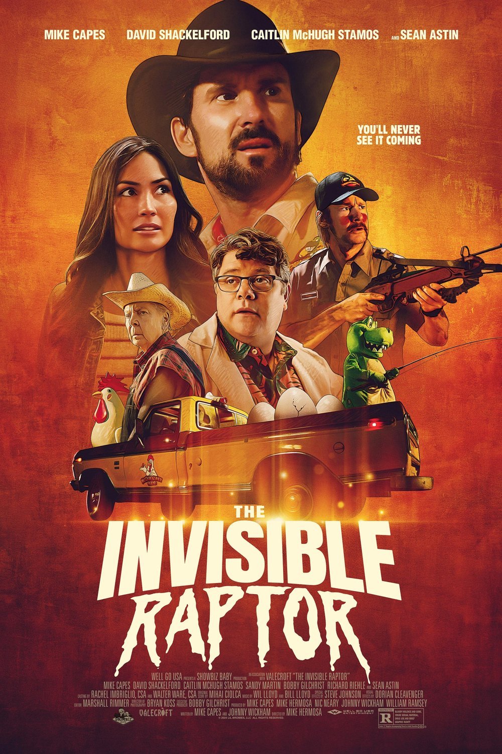 L'affiche du film The Invisible Raptor