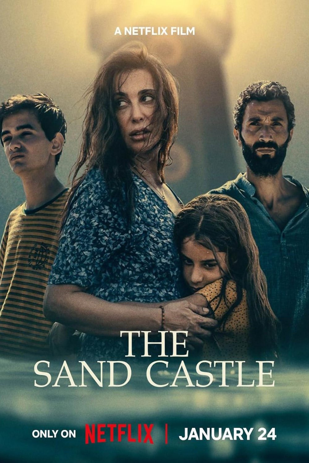 L'affiche originale du film The Sand Castle en arabe