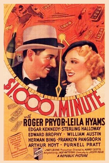 L'affiche du film 1,000 Dollars a Minute